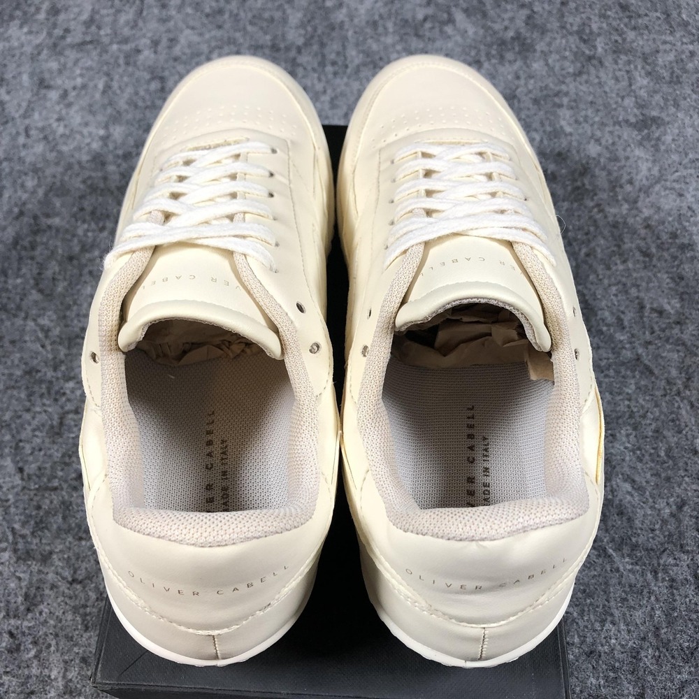 Oliver Cabell Sneakers Womens 8.5‎ White Leather Low Top Casual Comfort - Picture 10 of 16